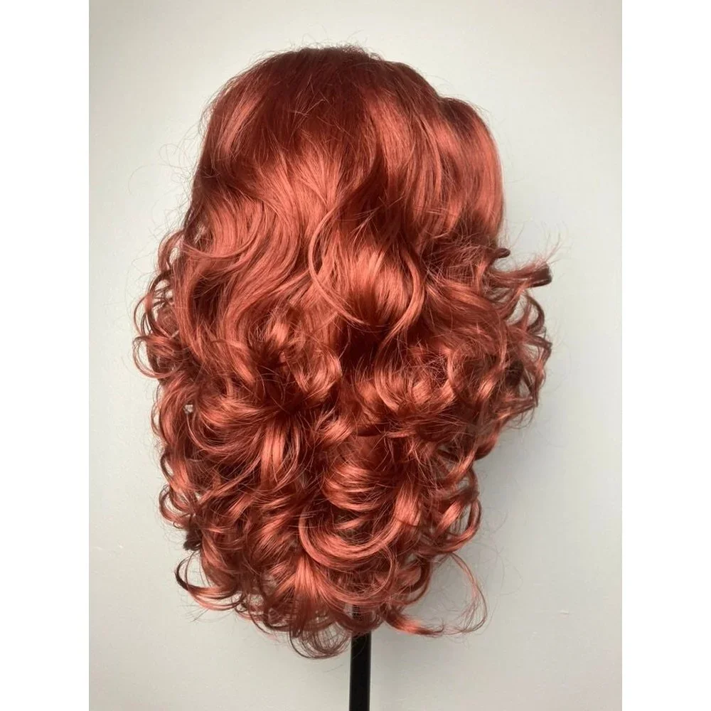 Short Bob Ginger Lace Front Wig